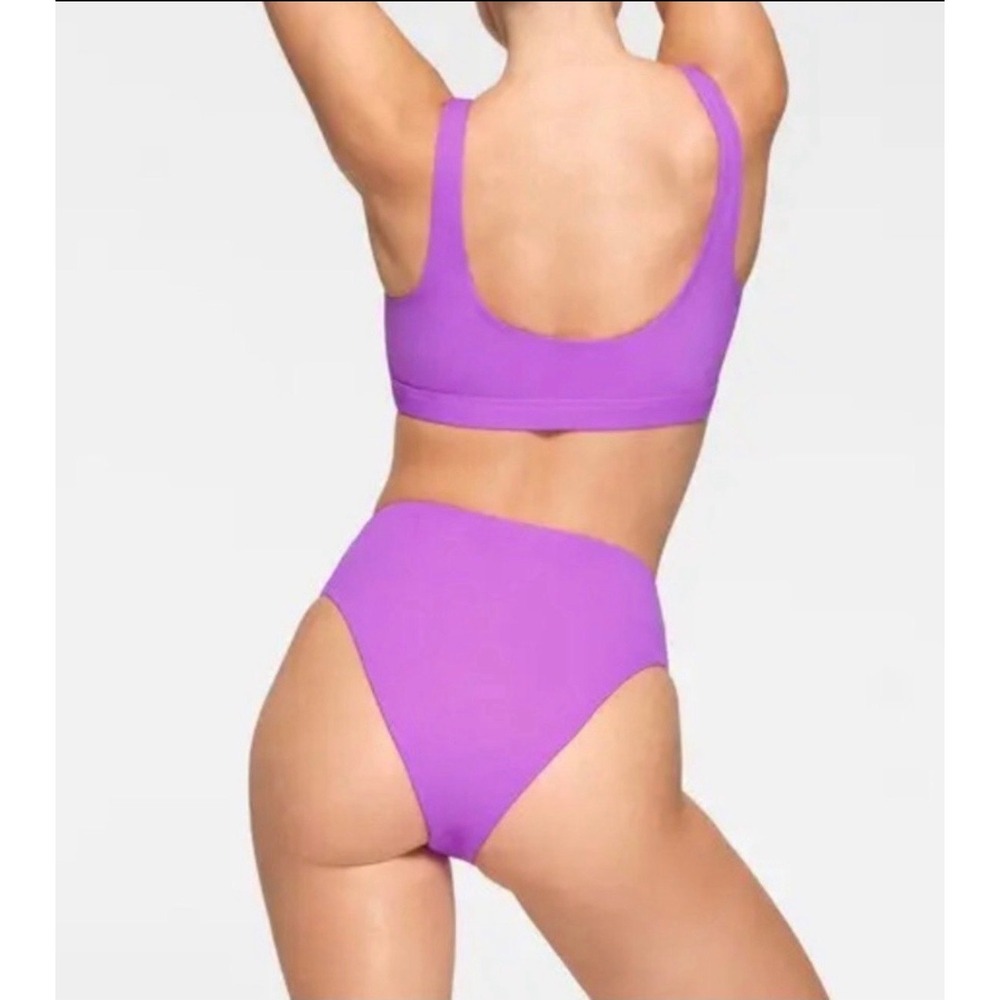 SKIMS Recycled Swim Mid Coverage Bottom Violet Purple Plus Size 4X
